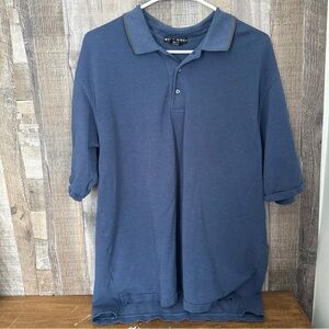 Nike Men's Navy Polo Shirt Formal Casual Multicolor Buttons Large